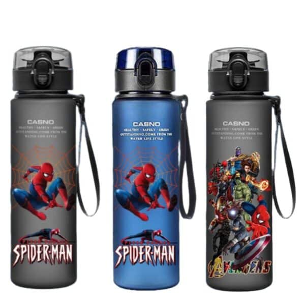 בקבוק מים של ספיידרמןאיש ברזל קפטן אמריקה