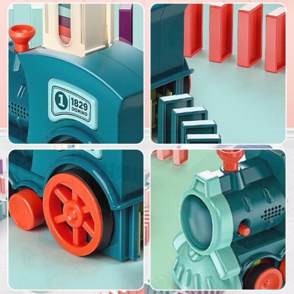 משחק דומינו רכבת - צעצוע DIY חינוכי ויצירתי לילדים