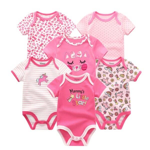 סט בגדי תינוק - אוסף של 6 חליפות לתינוקות וניובורן