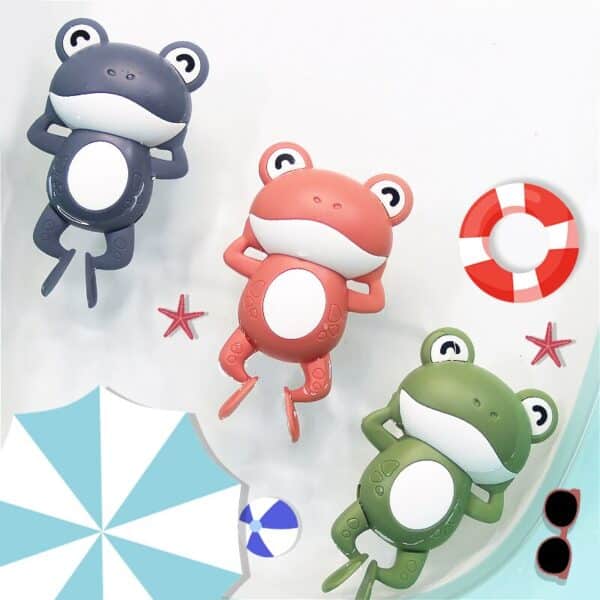 צעצועי אמבט לילדים - צעצועים מקסימים בצורת צפרדעים מתוקים