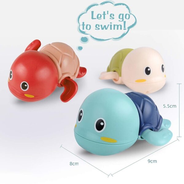 צעצועי אמבט לתינוק - צעצועי מים מתוקים של צב ולווייתן צפים