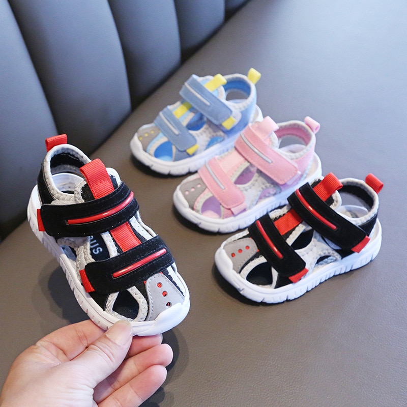 קיץ תינוק סנדלי בנות בני רך תחתון בד ילדי נעלי אופנה ילדים קטנים חוף סנדלי נעליים פעוטה
