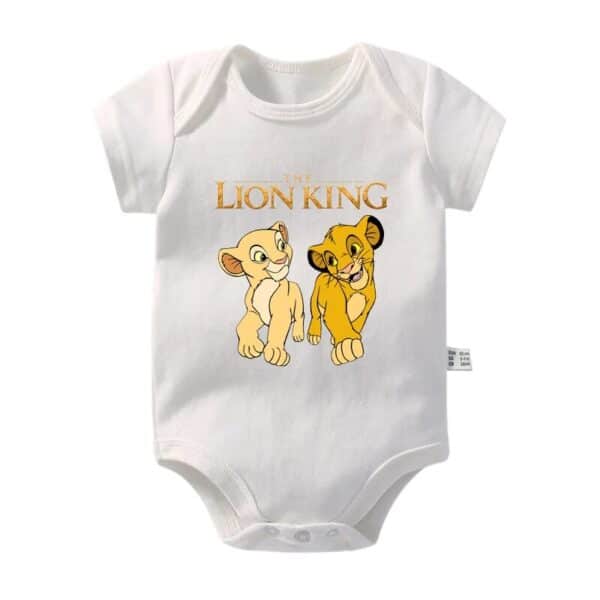 בגד גוף מהמם של מלך האריות, 100% כותנה!! מתאים לגילאי 0-24 חודשים